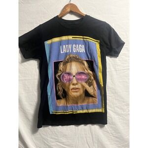 Lady Gaga Joanne World Tour Pop Concert 2017 T-Shirt Black Size S Fan Tee 0029